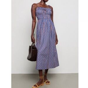 DOEN Rhoda Dress Mazarine Sunrise Paisley